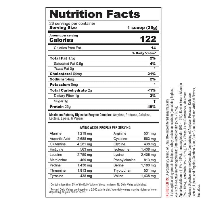 Metabolic Nutrition Protizyme Vanilla Cake bottle for on the go meals