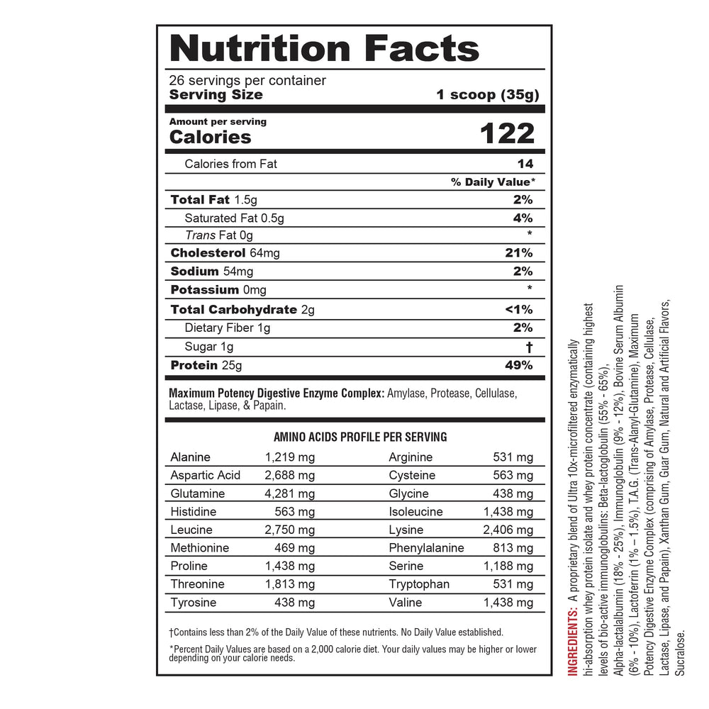 Metabolic Nutrition Protizyme Vanilla Cake bottle for on the go meals