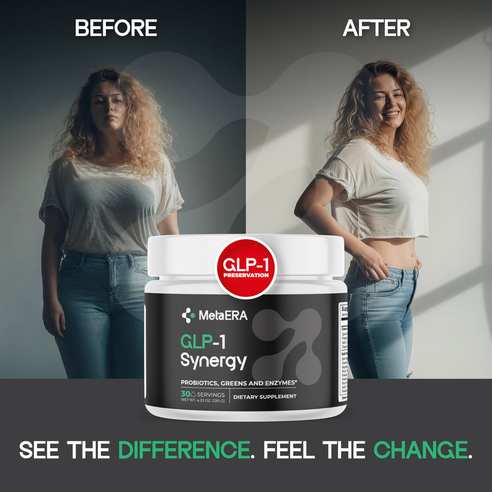 METAERA GLP-1 Synergy ingredient blend emphasizes 40 nutrient-dense ingredients.