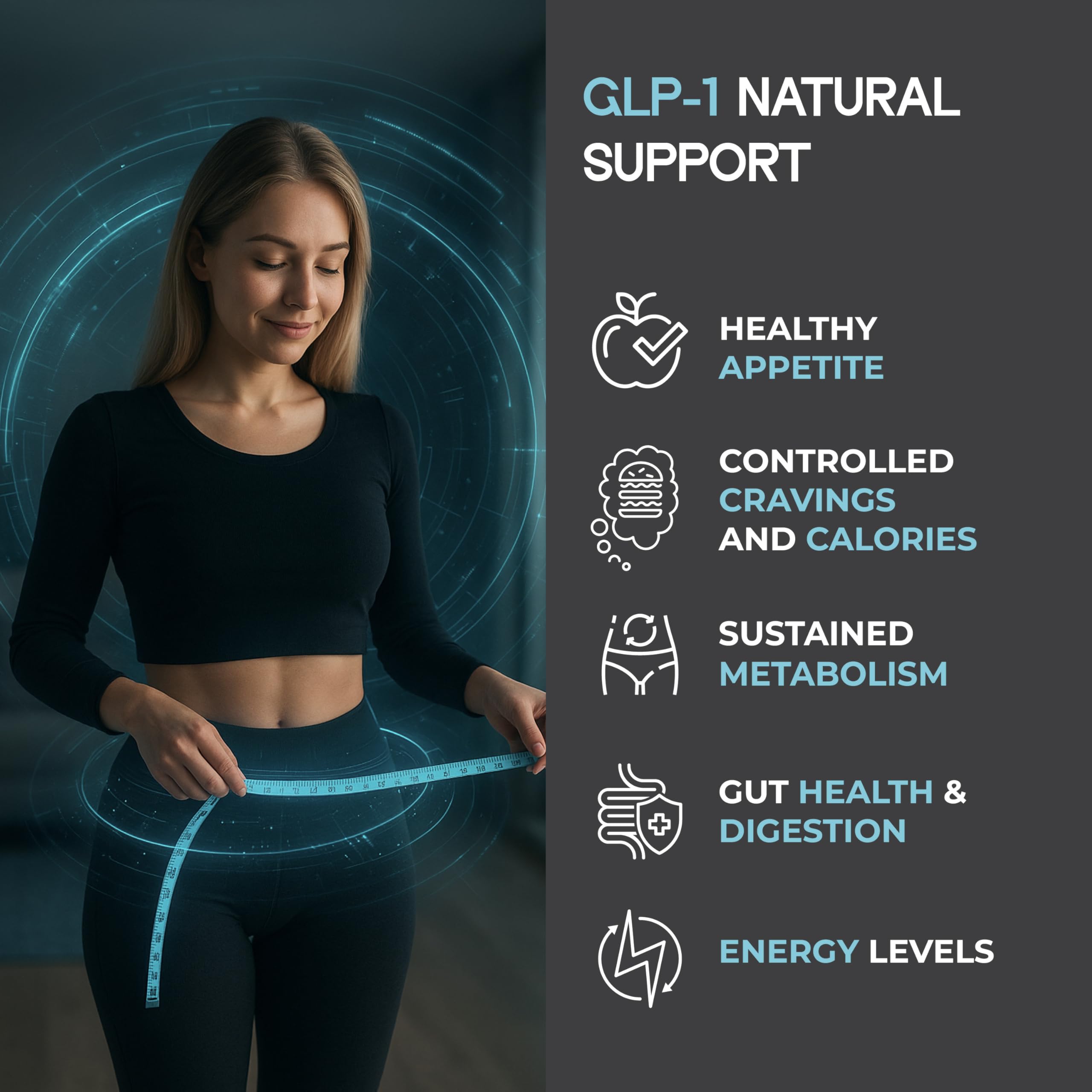 METAERA GLPrime close-up of berberine and cinnamon ingredients for mindful wellness.