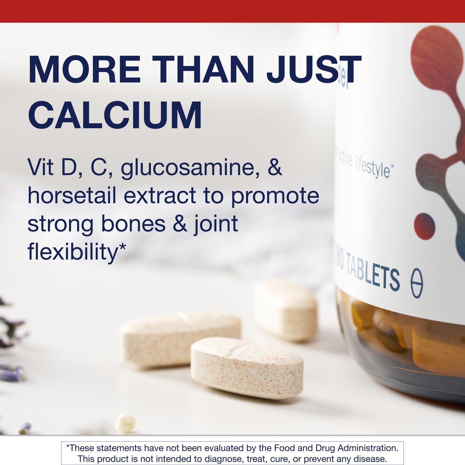Metagenics Bone Builder Active bottle shows 180 tablets in count