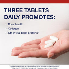Metagenics Bone Builder ingredients emphasize calcium, phosphorus, and bone proteins for mineral balance.