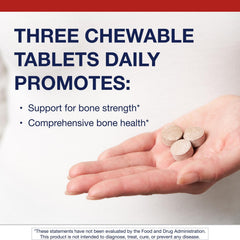 Metagenics Bone Builder chewables with calcium and vitamin D for teeth health in daily use