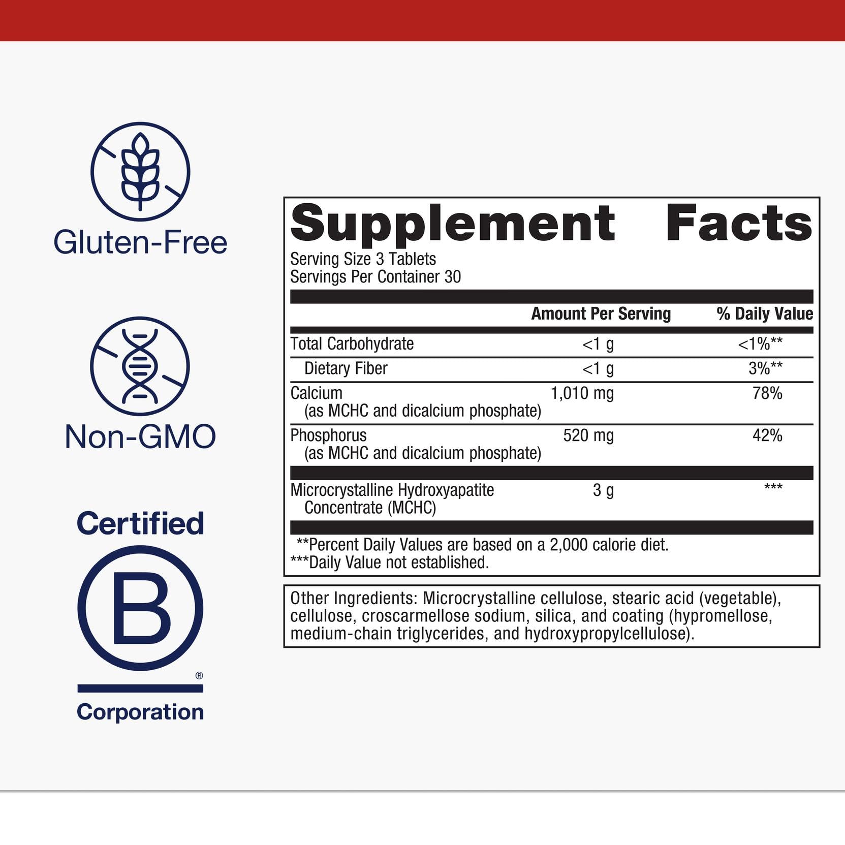 Metagenics Bone Builder Extra Strength tablets ready for daily calcium intake.