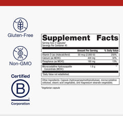 Metagenics Bone Builder Plus absorption focus graphic illustrates MCHC performance.