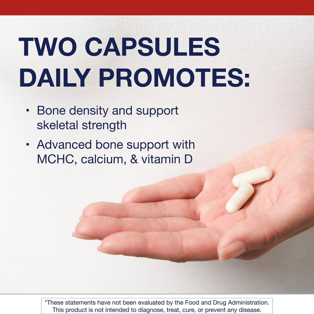 Metagenics Bone Builder Plus vitamin D3 dosage photo emphasizes 2000 IU support.