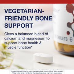 Metagenics Bone Builder Vegetarian non-GMO badge signaling clean plant-based minerals