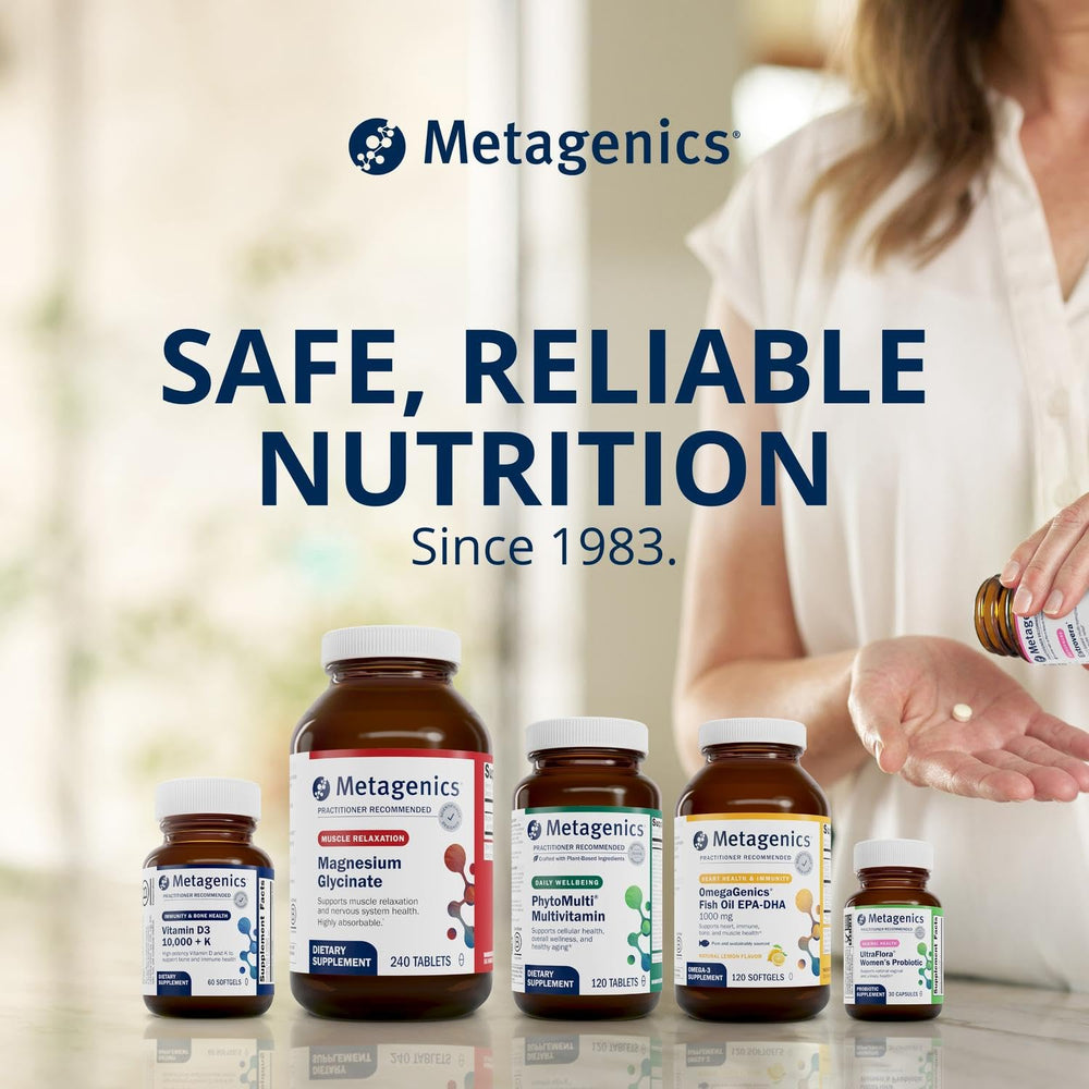 Metagenics Clear Change Daily Essentials third party testing seal and purity