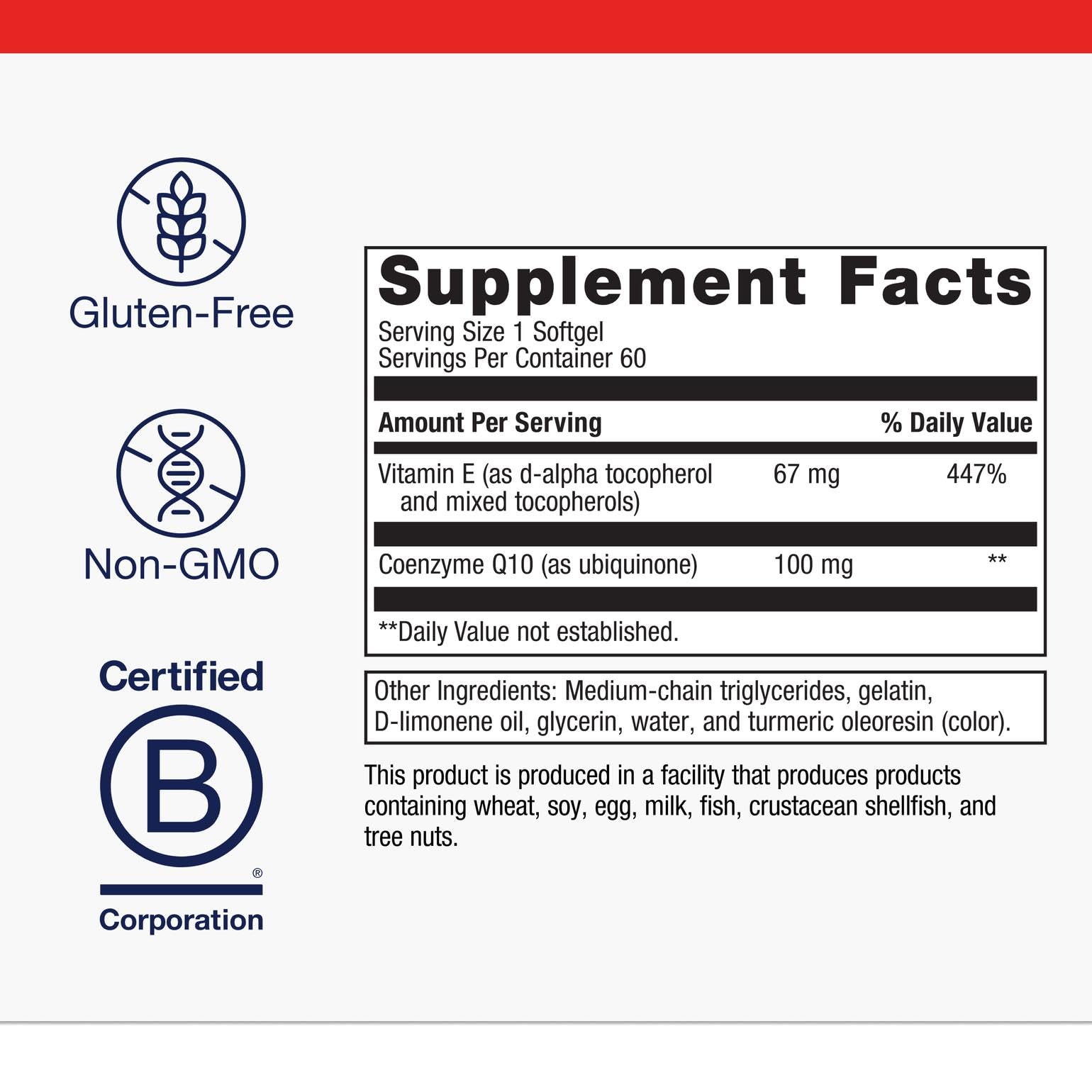 Close-up of Metagenics CoQ10 ST-100 softgels for energy production.