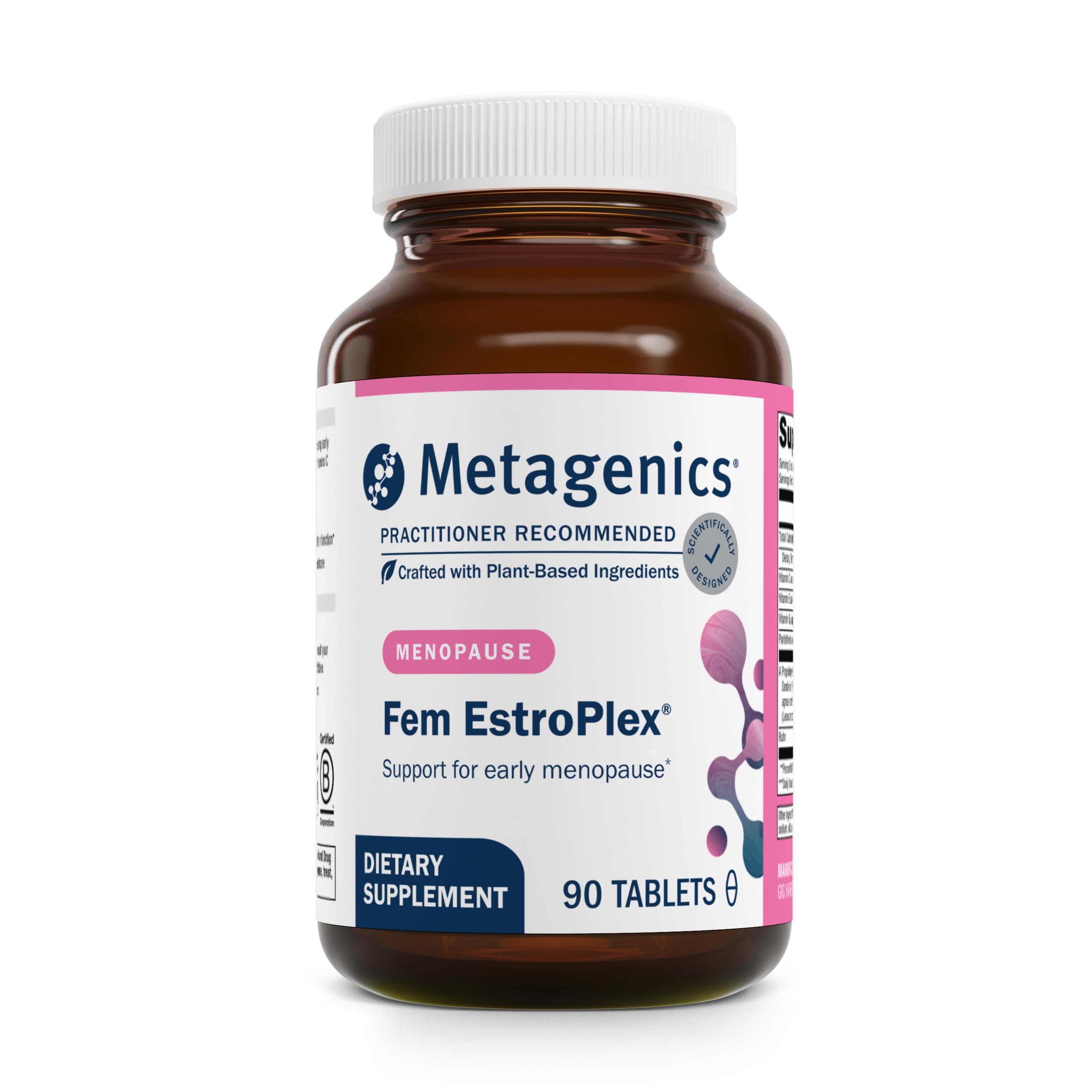 Metagenics Fem EstroPlex bottle front view for early menopause support