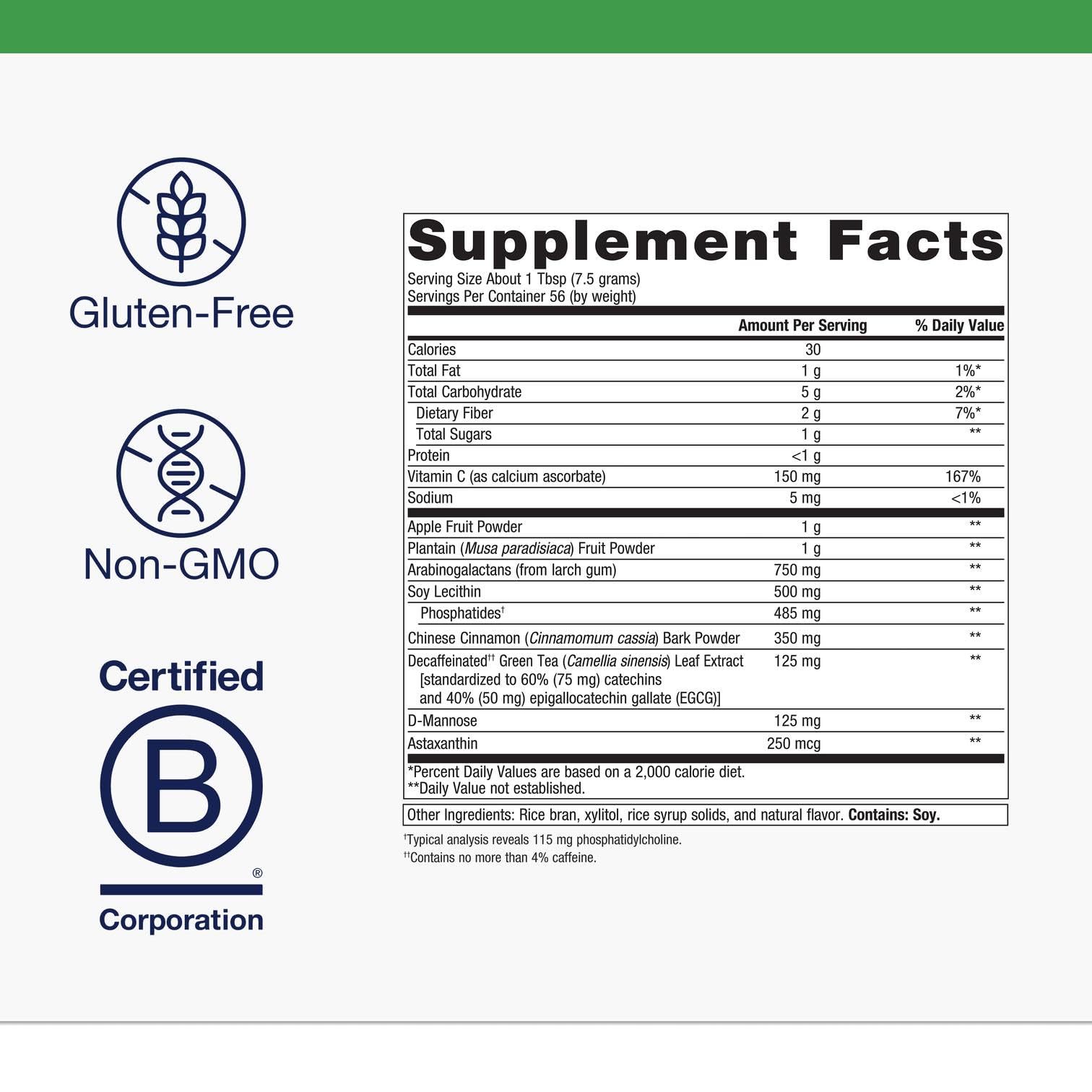 Metagenics G.I. Support prepared drink in glass showing daily use