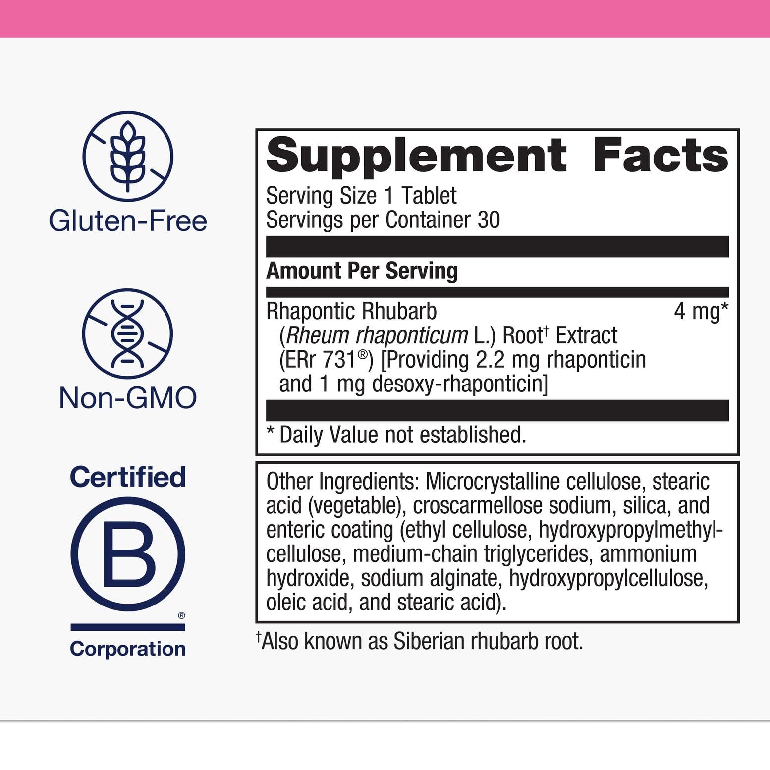 Metagenics HerWellness Estrovera tablets close-up for convenient daily use.