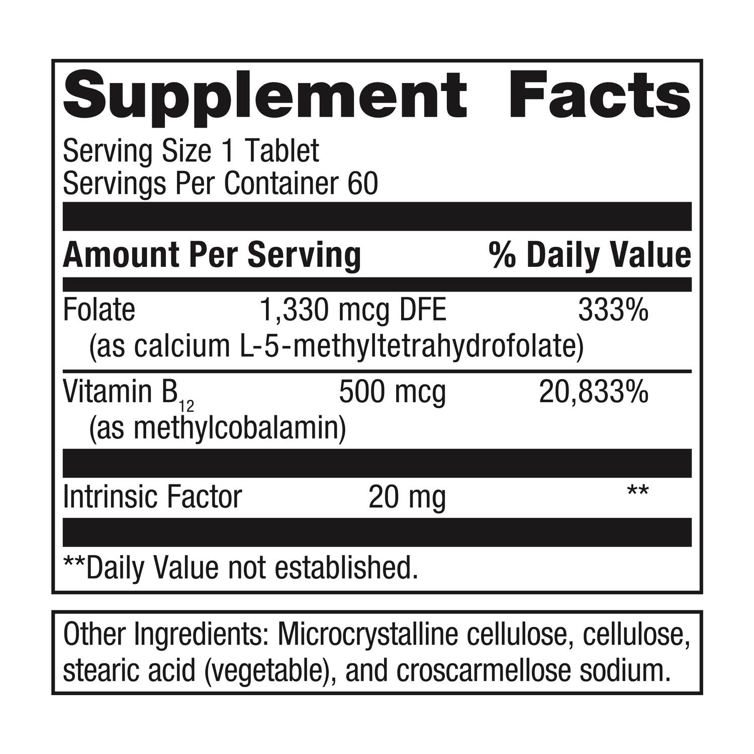 Metagenics Intrinsi B12-Folate capsules pack ready for daily use.