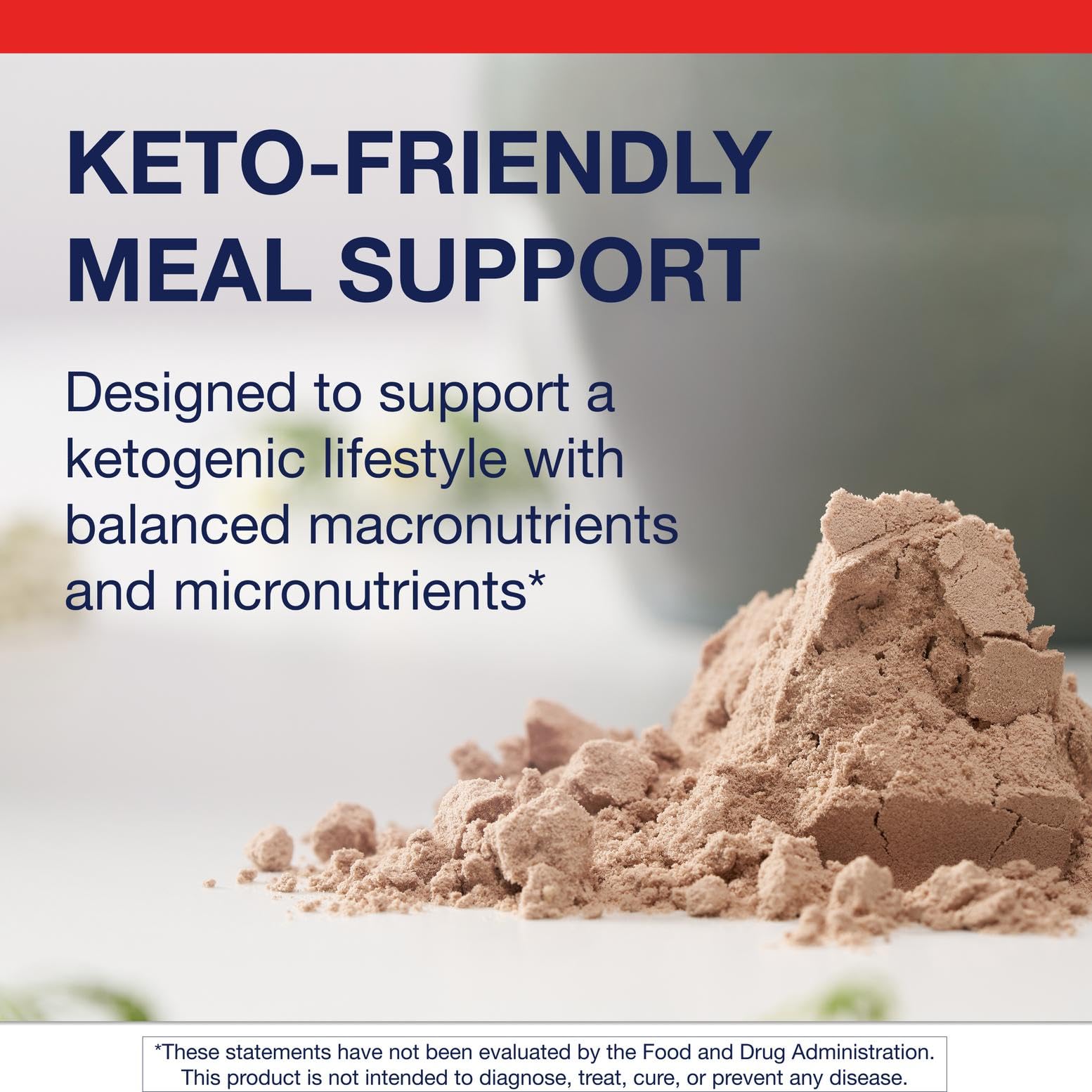 Measuring scoop with Metagenics Ketogenic Shake for easy serving
