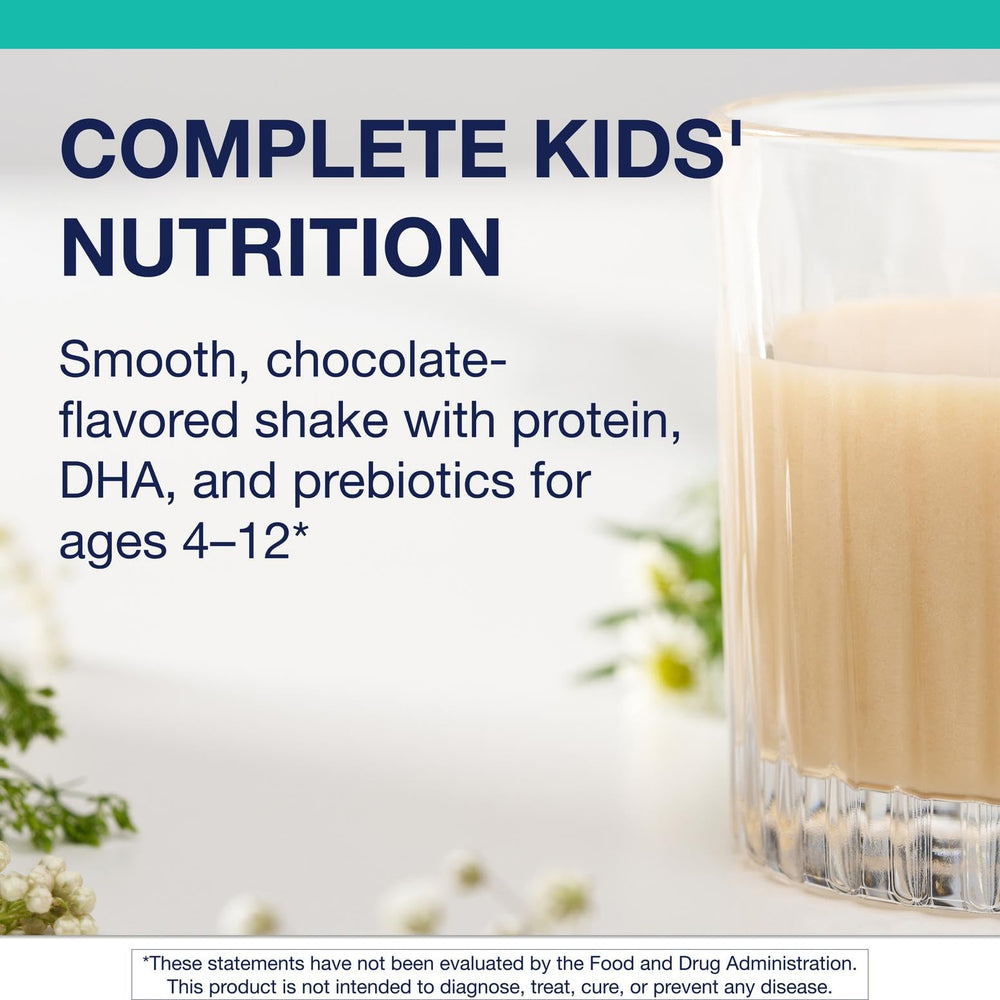 Metagenics MetaKids bottle label close-up highlights non-GMO and gluten-free features.