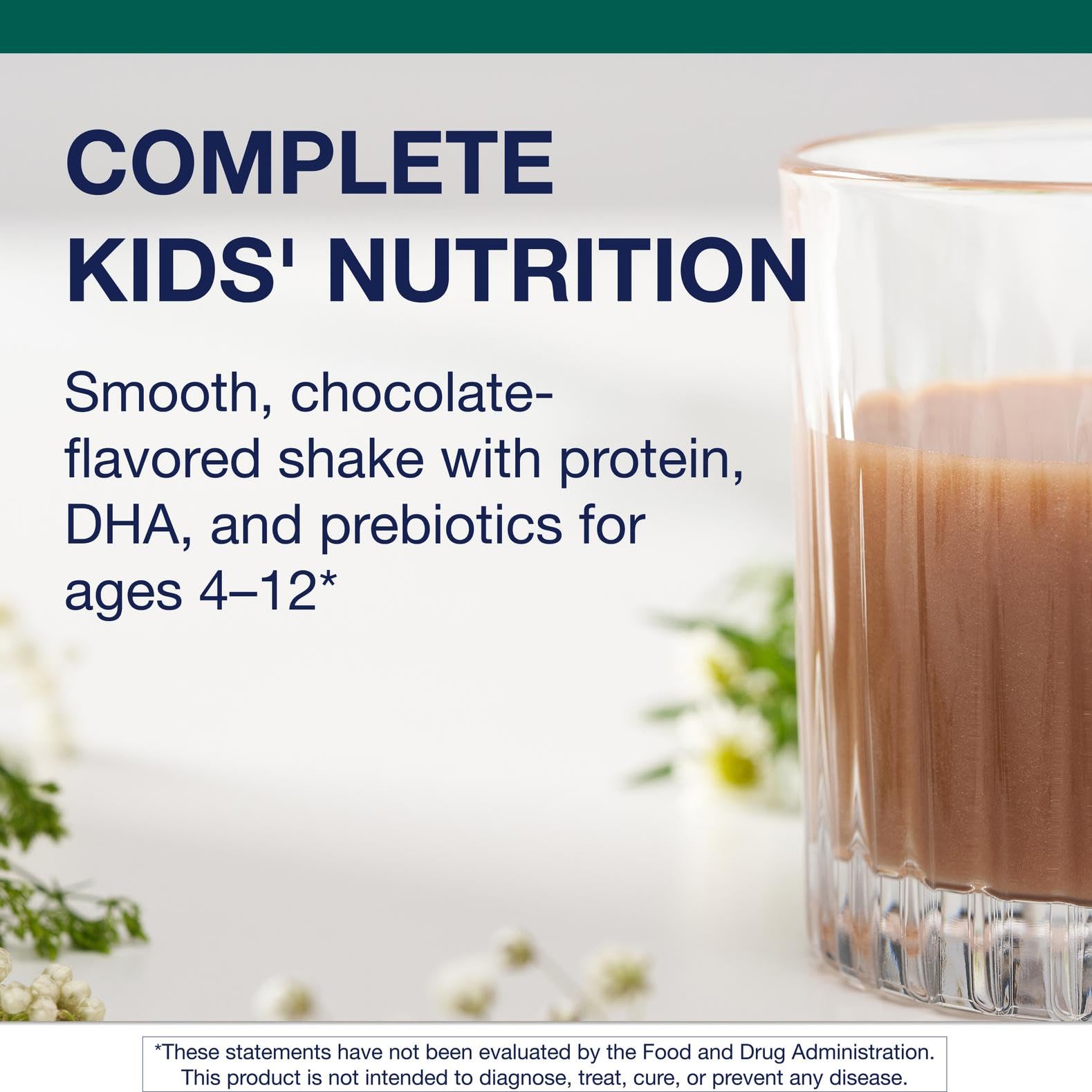 Metagenics MetaKids label highlights non-GMO and gluten-free features