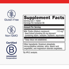 Metagenics Milk Thistle Extract tablets close-up for convenient dosing