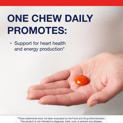 NutraGems CoQ10 with lycopene coloring and natural ingredients for visual appeal.