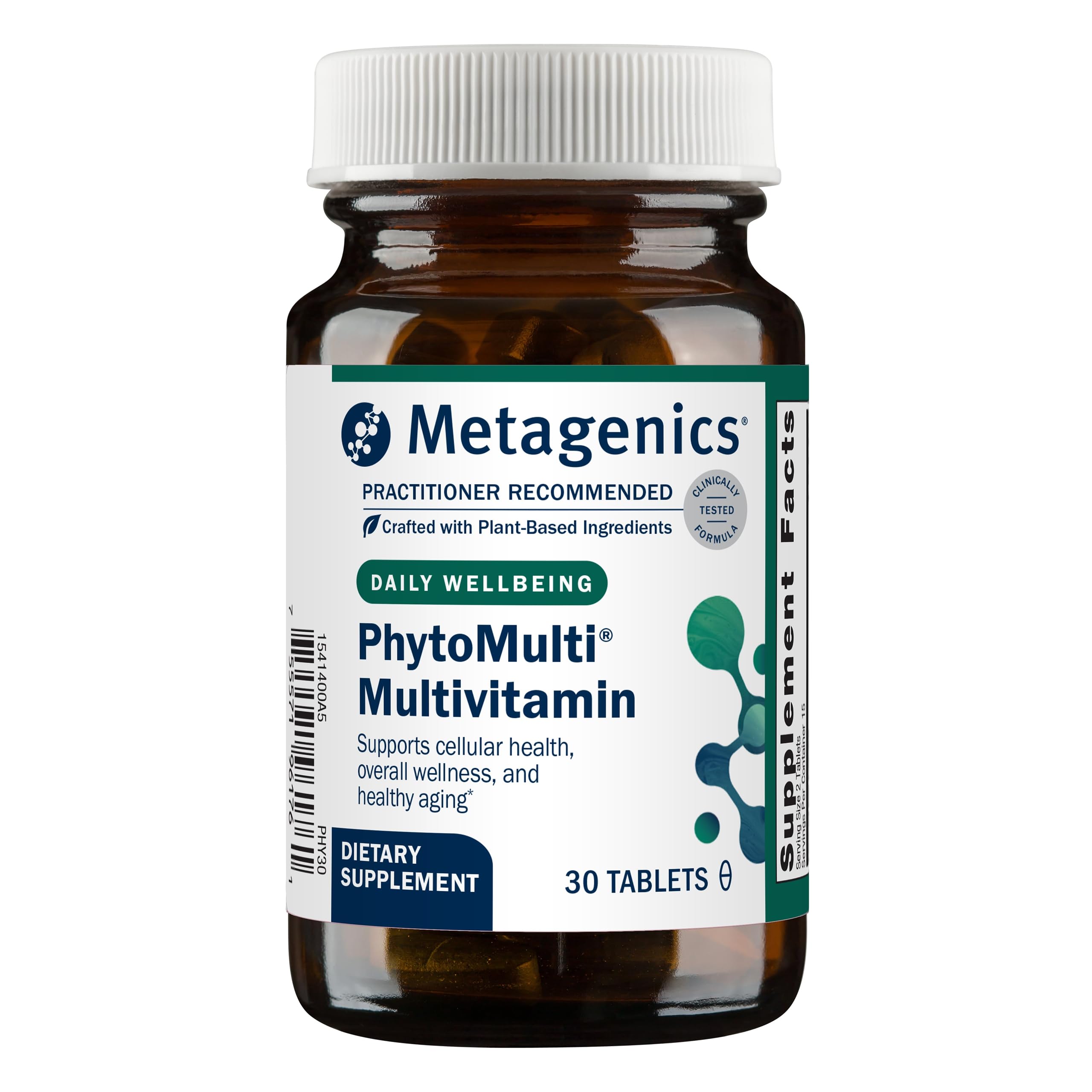 Metagenics PhytoMulti Without Iron bottle on desk for daily wellness support