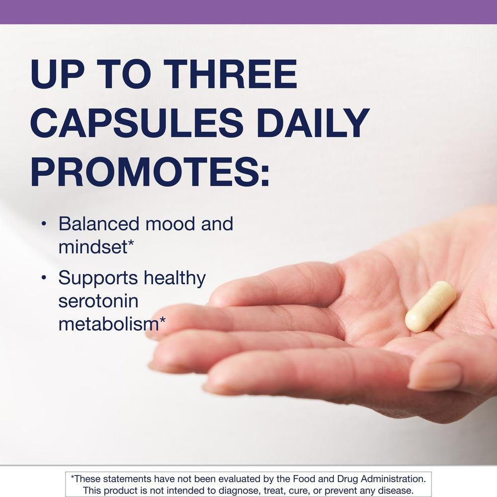 Metagenics SeroSyn capsules close-up; vegetarian and non-GMO formulation