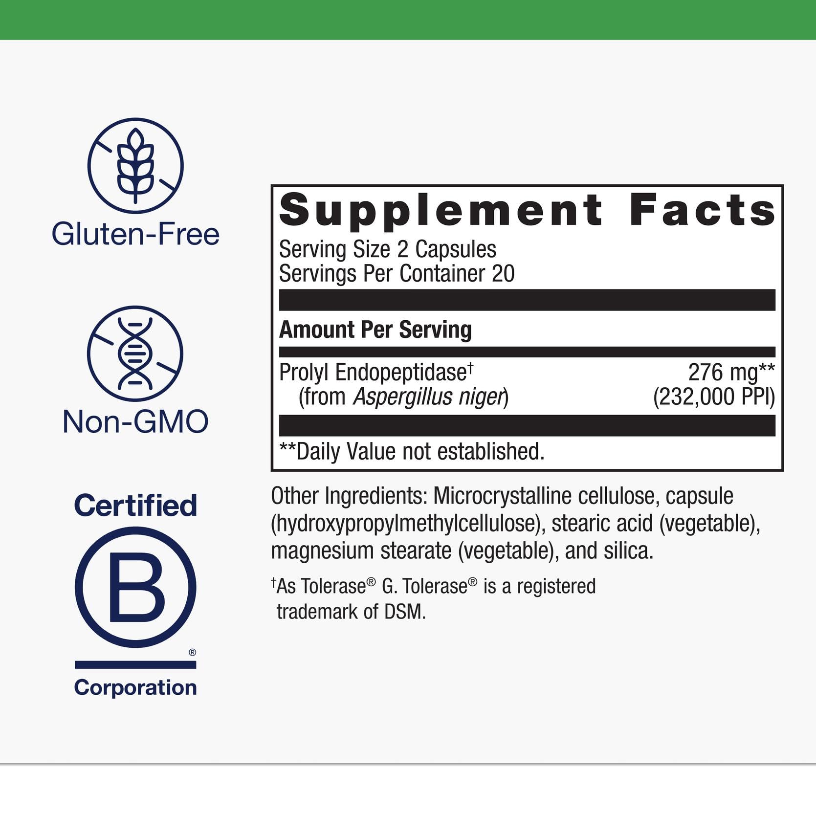 Metagenics SpectraZyme gluten digest capsules close-up highlighting easy-to-swallow form for daily use.