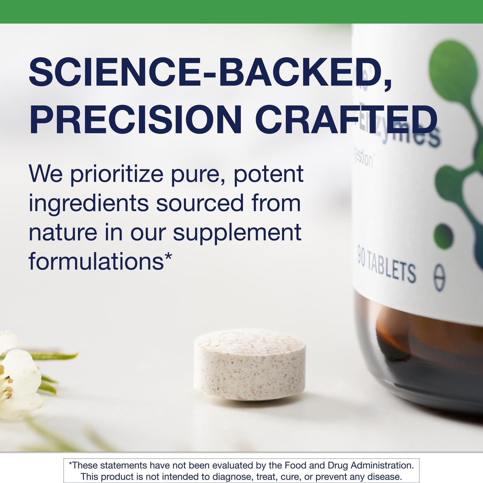 Packaging box shows non-GMO and gluten-free attributes for SpectraZyme.