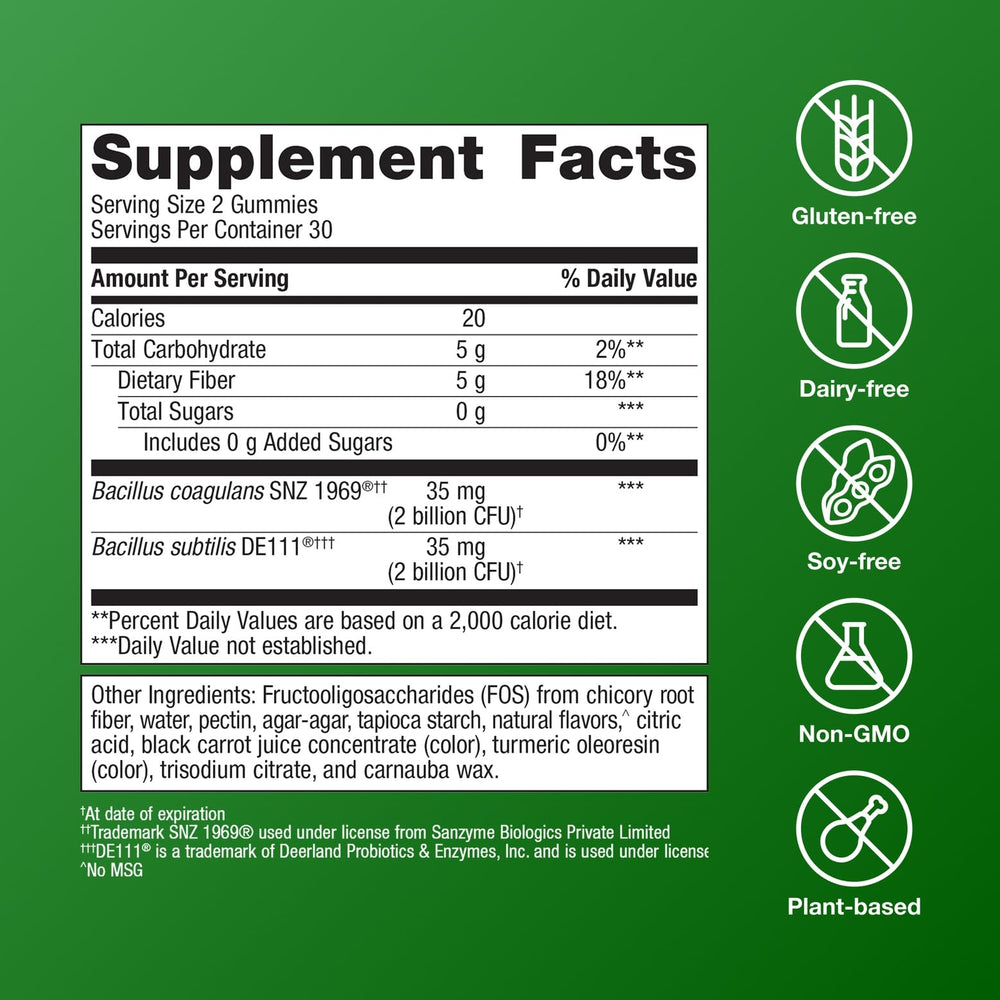 Metagenics UltraFlora label closeup highlighting two probiotic strains