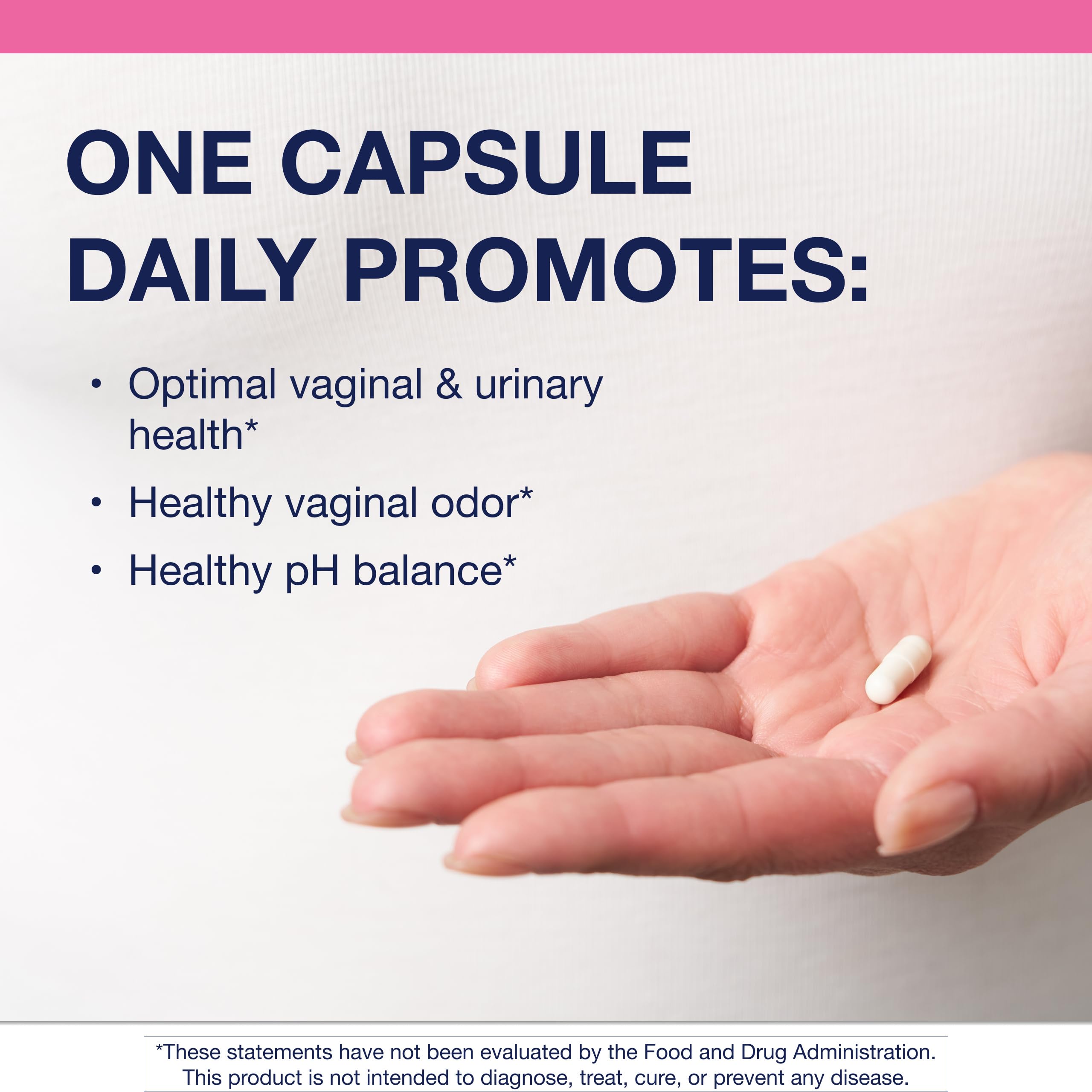 Metagenics UltraFlora Women's capsules: convenient one-a-day dosing for ongoing urinary comfort.