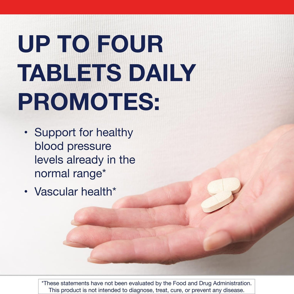 Detail of Vasotensin label highlighting non-GMO and gluten-free features.