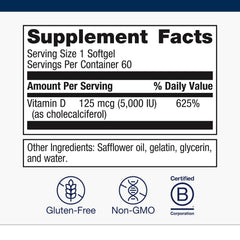 Softgels in coconut oil from Metagenics for enhanced absorption and daily use.