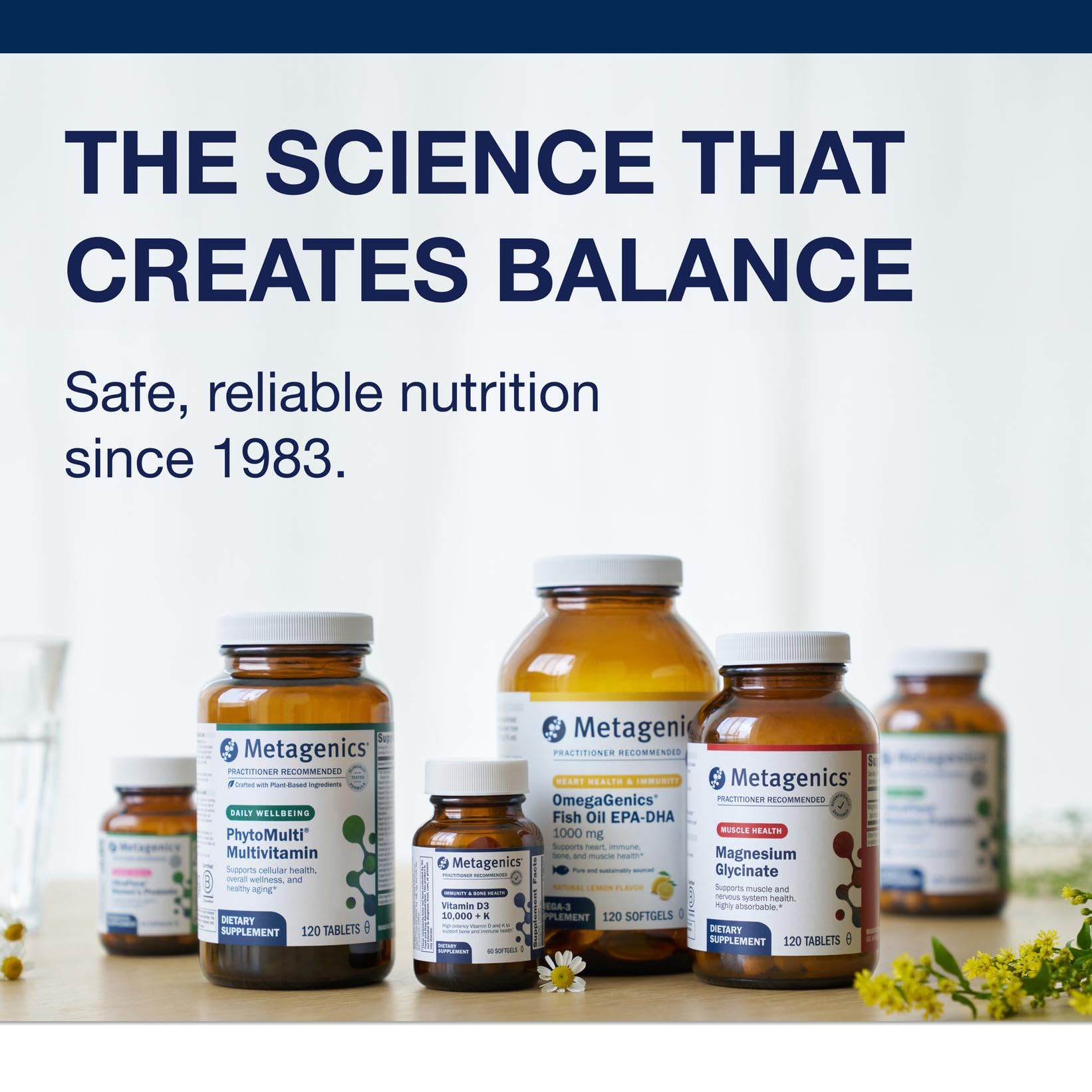 Metagenics Vitamin E Mixed Tocopherols GMP-sealed label implies trusted production.
