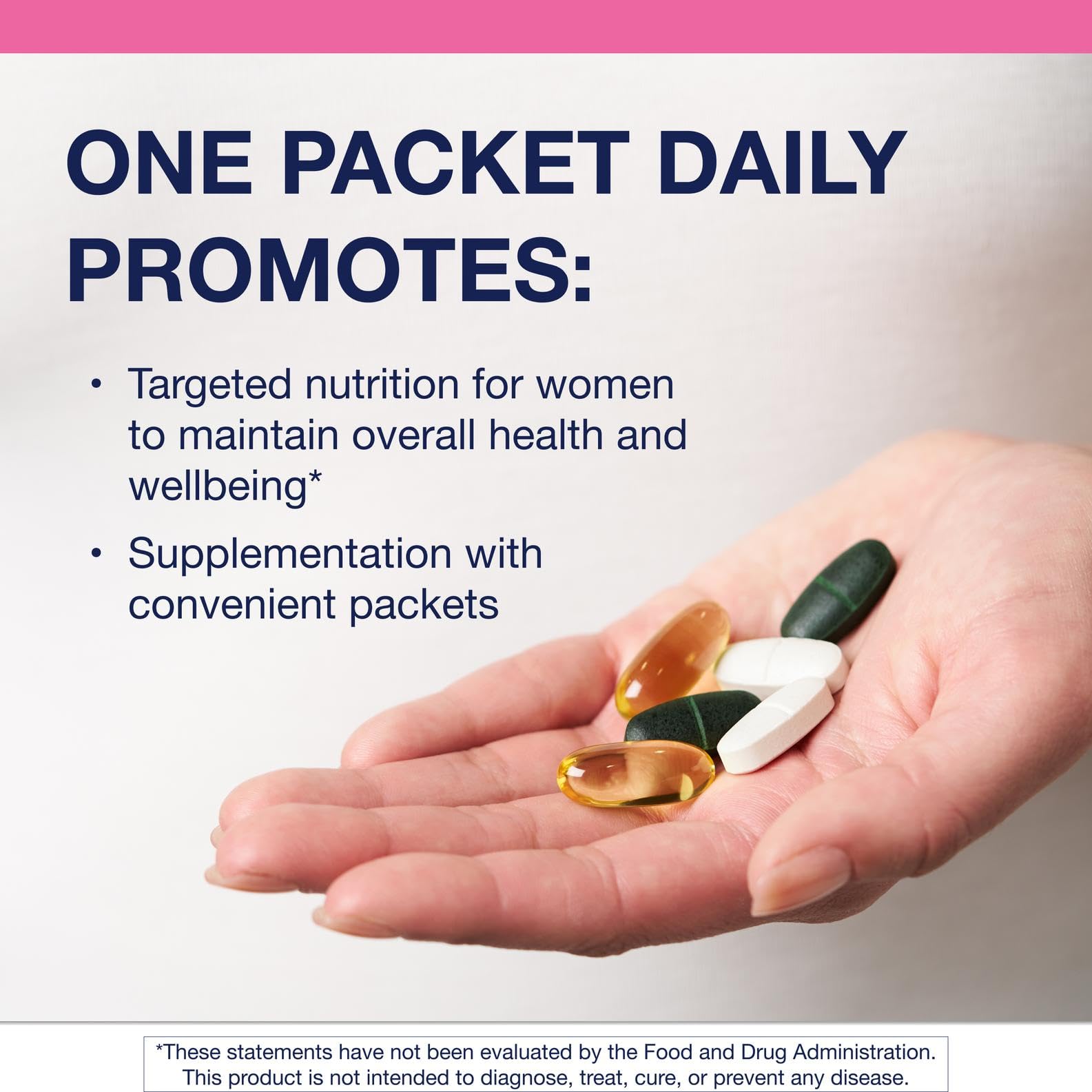 Ingredients panel highlights multivitamin, omega-3s, and antioxidants from Metagenics