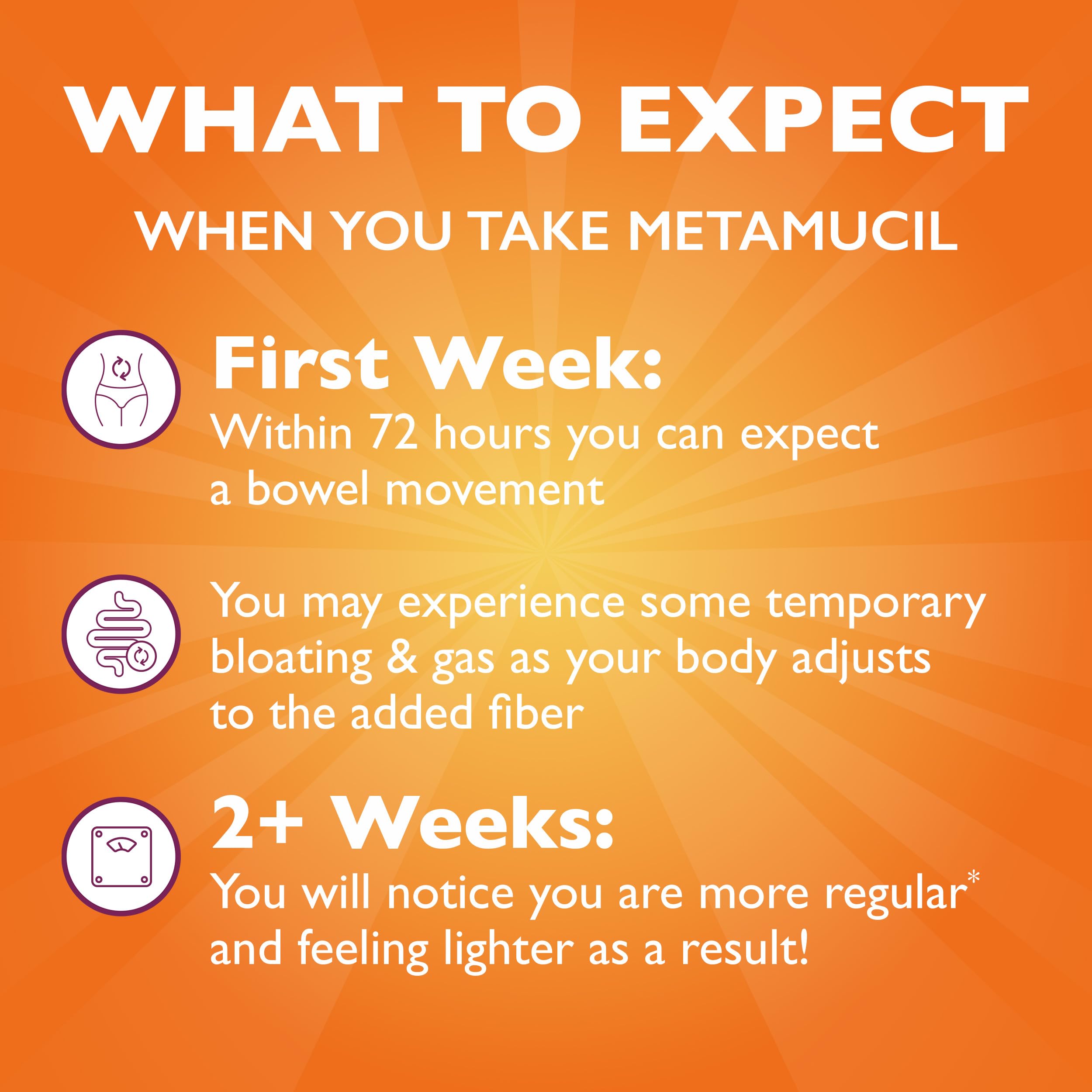 Metamucil capsules on kitchen counter for routine wellness