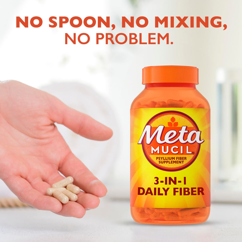 Metamucil digestive health visual demonstrates regularity support through psyllium fiber.