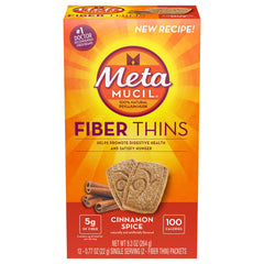 Metamucil Fiber Thins crisps in a value pack, convenient fiber snack for on-the-go