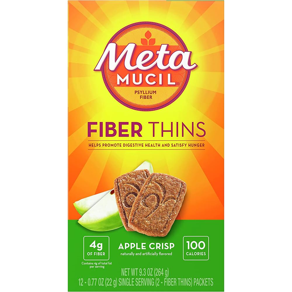 Metamucil MultiGrain Fiber Wafers Apple Crisp—delicious fiber snack for on-the-go support.