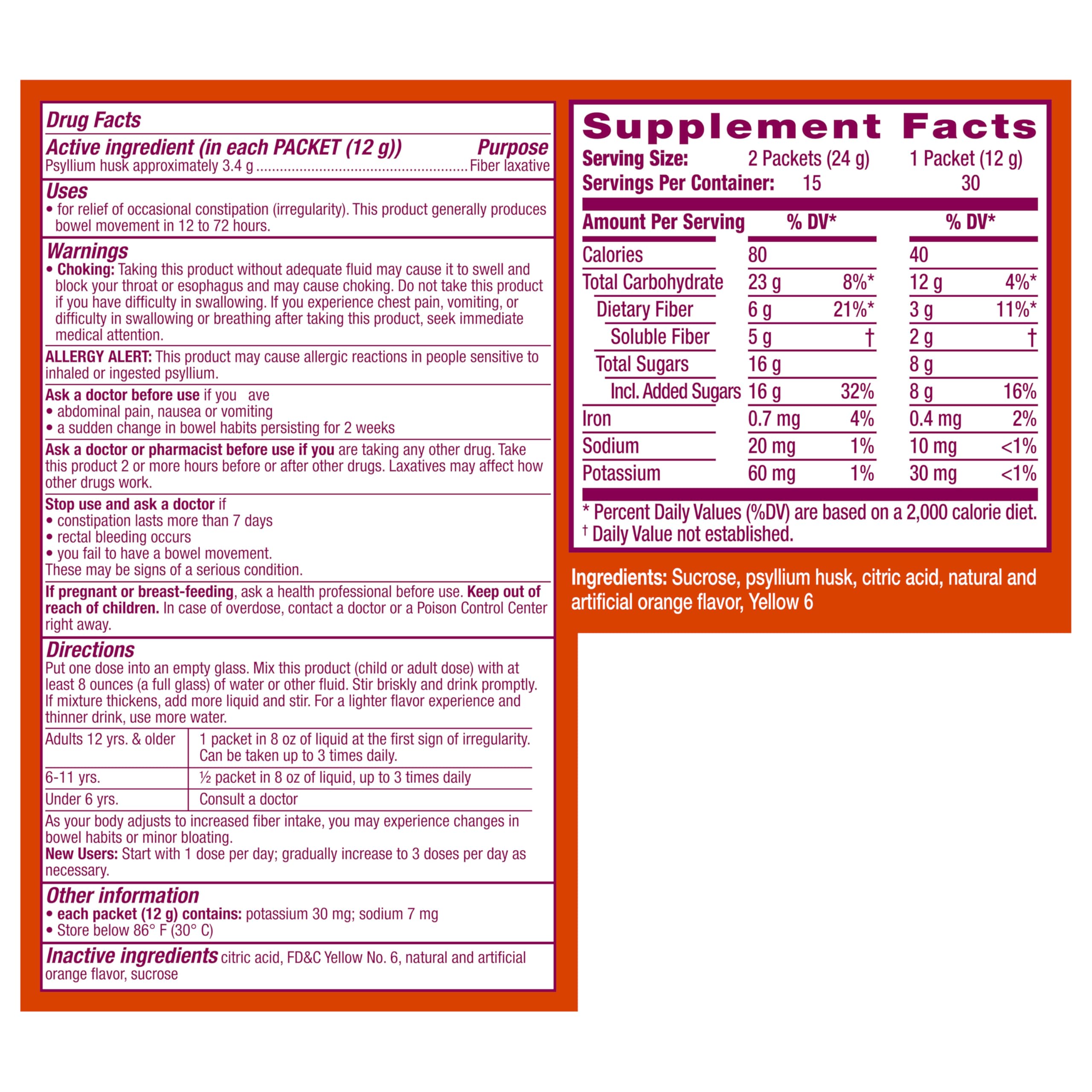 Metamucil On-the-Go with a breakfast setup for fiber support.