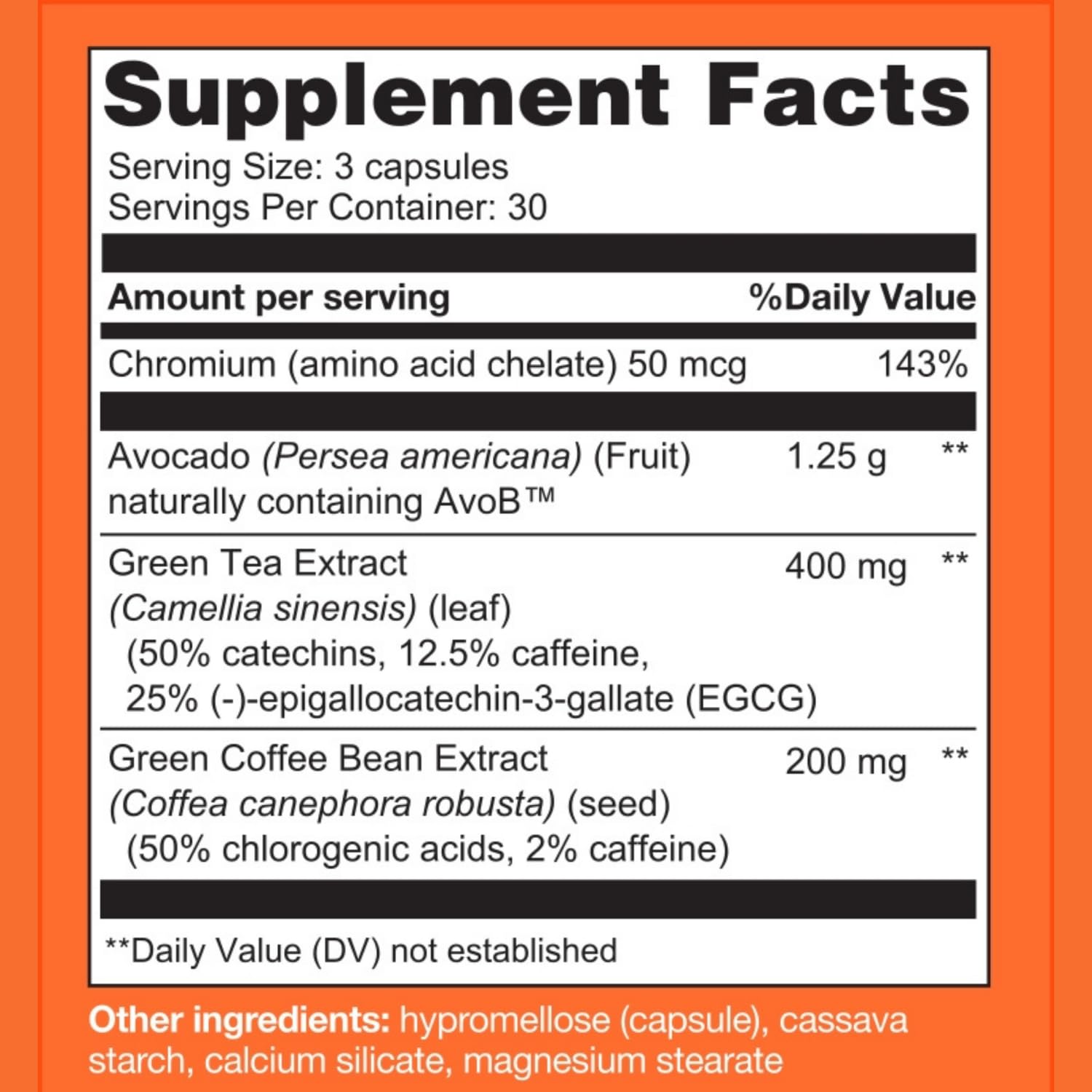 Metavo 30 servings on bottle label indicating simple daily plan