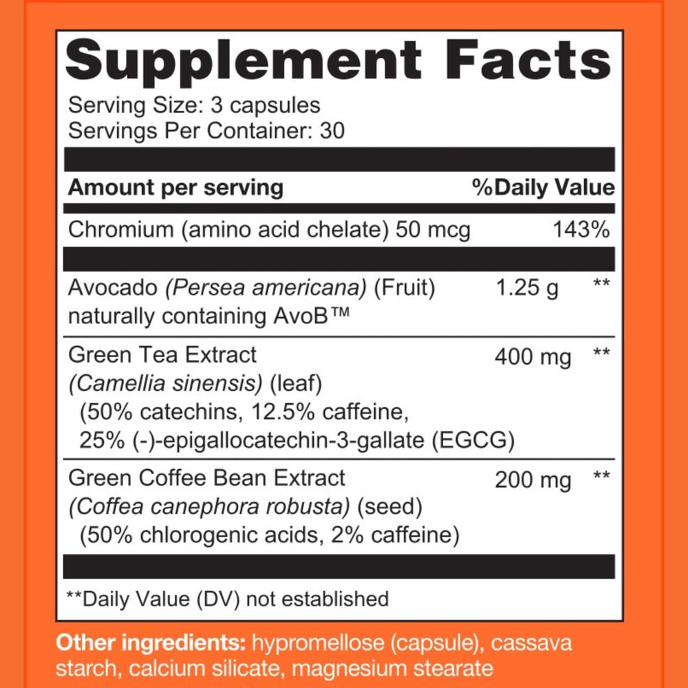 Metavo 30 servings on bottle label indicating simple daily plan
