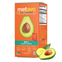 Metavo Advanced Weight Support capsules arranged for daily intake