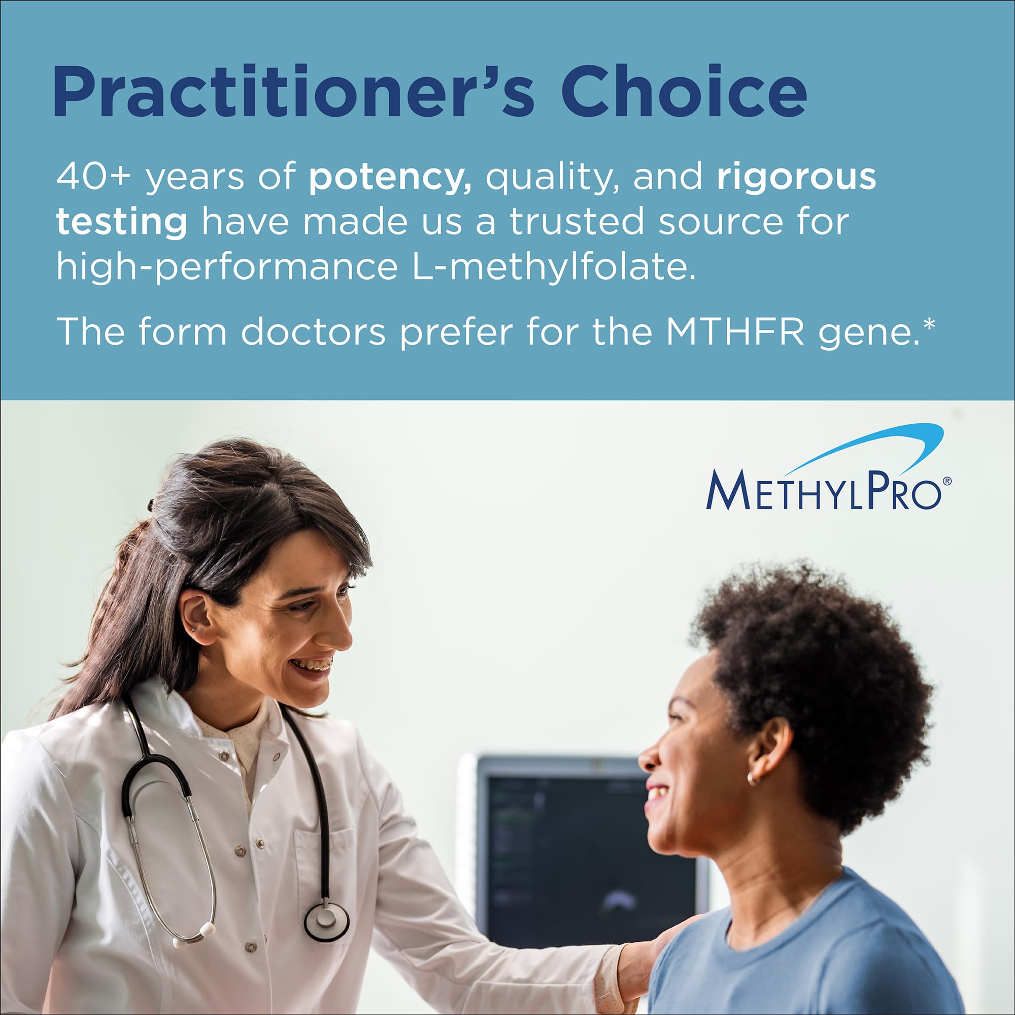 MethylPro L-Methylfolate capsules in hand for dosing