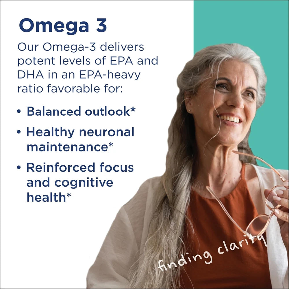 MethylPro Omega-3 pour-bottle scene demonstrates convenient daily intake.