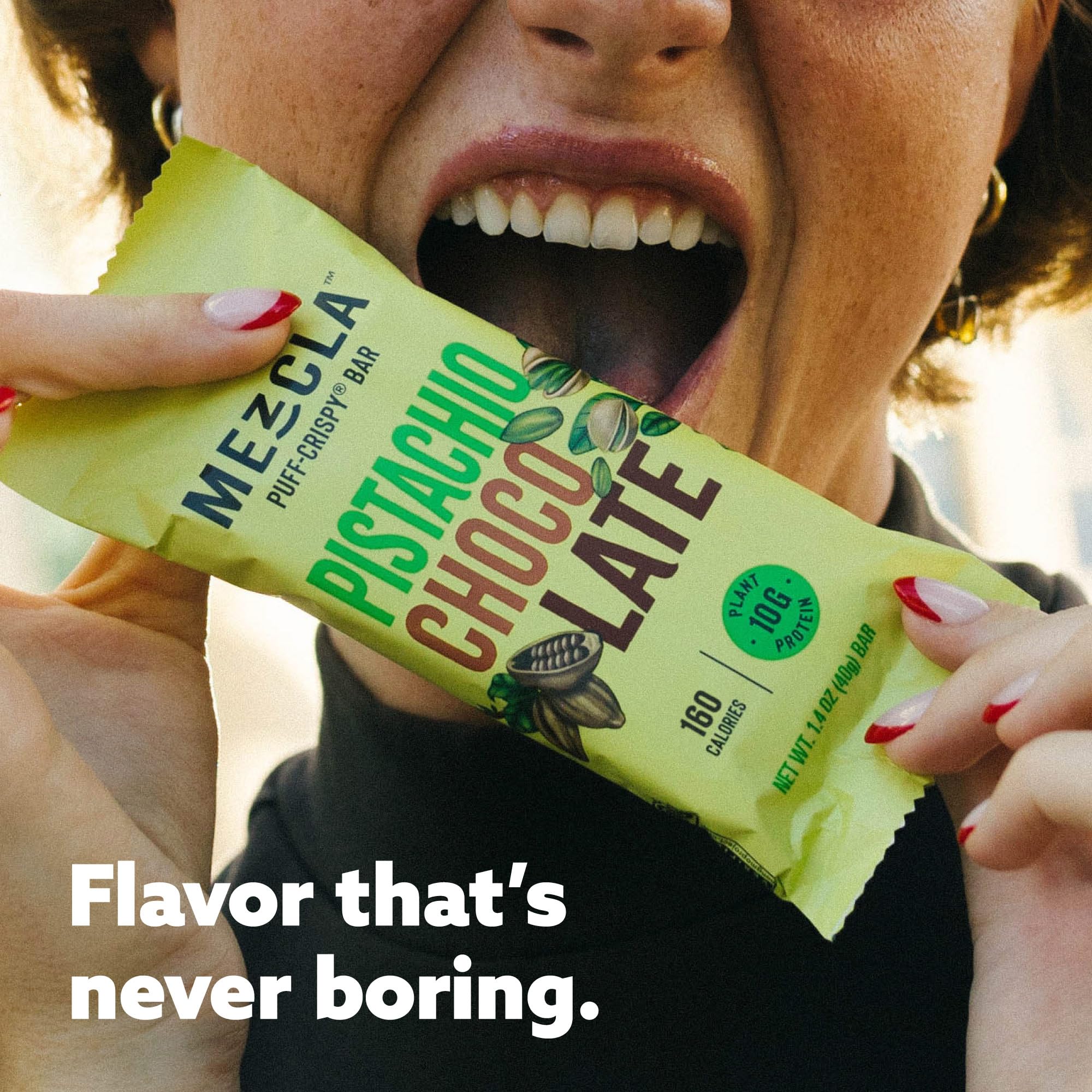 Mezcla Dubai-inspired pistachio chocolate flavor profile.