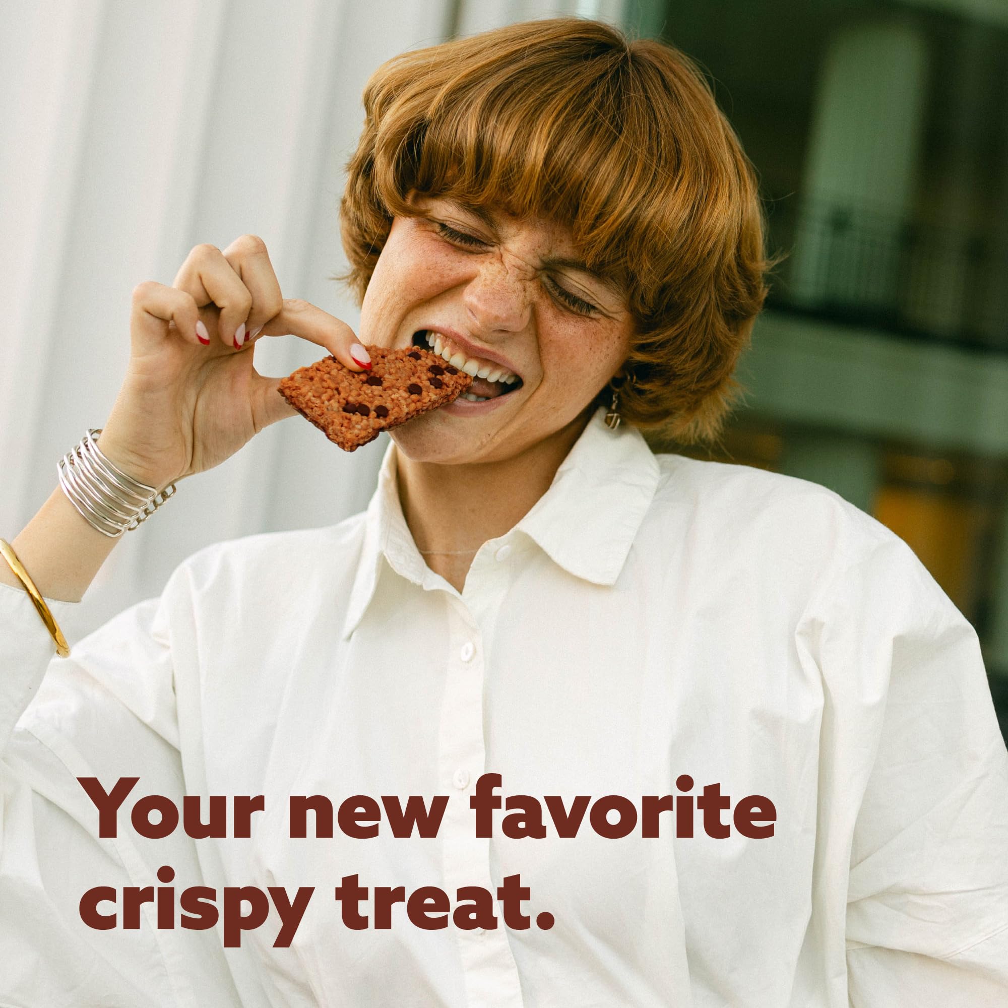Mezcla Bar nutty chocolate slices plated – convenient afternoon treat.