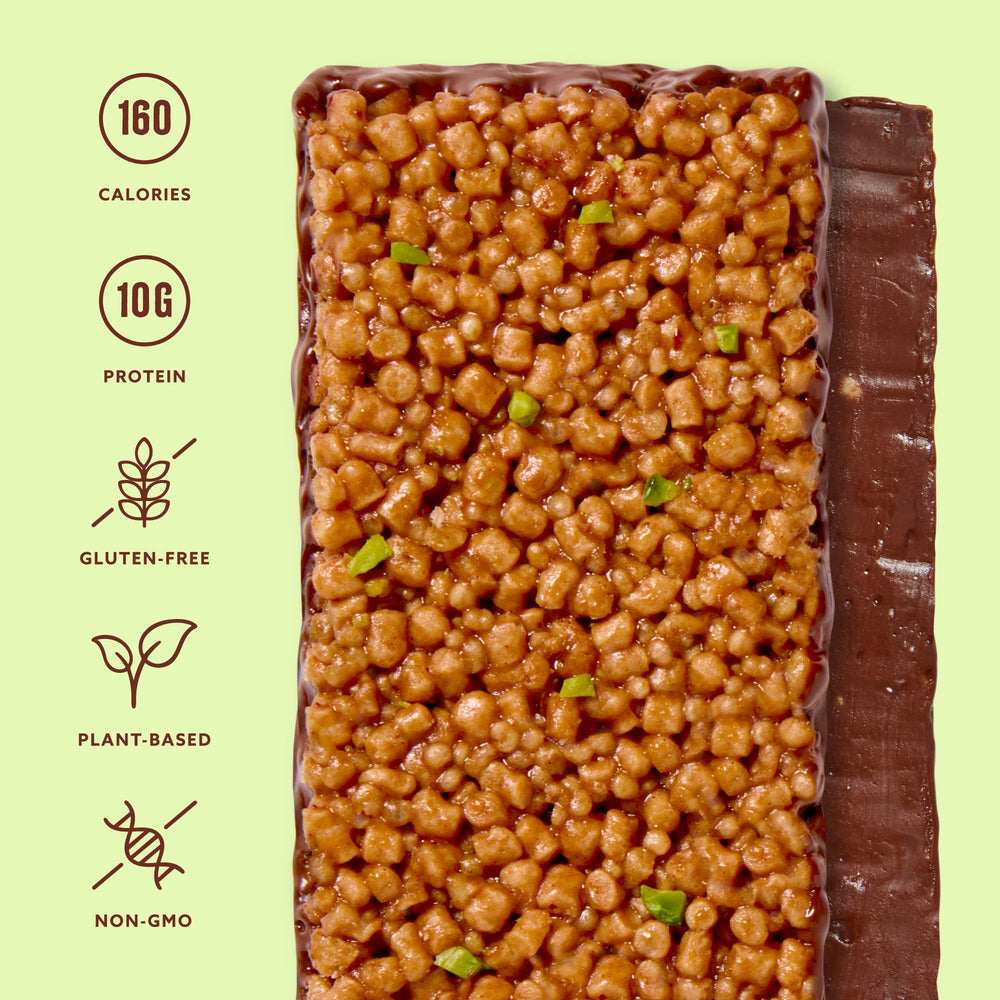 Mezcla Pistachio Chocolate flavor with roasted pistachios and rich chocolate.