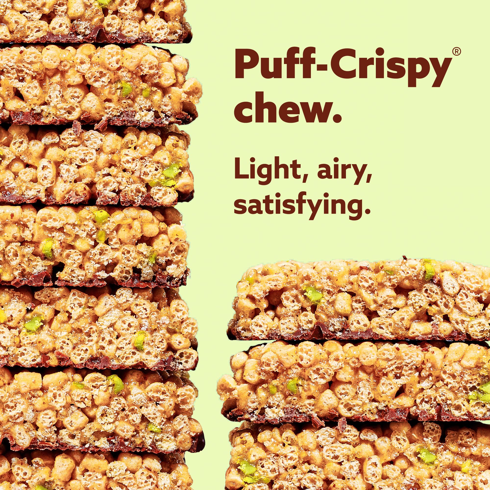 Mezcla Puff Crispy Bar nutrition panel visible after purchase.