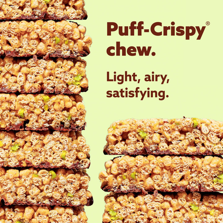 Mezcla Puff Crispy Bar nutrition panel visible after purchase.