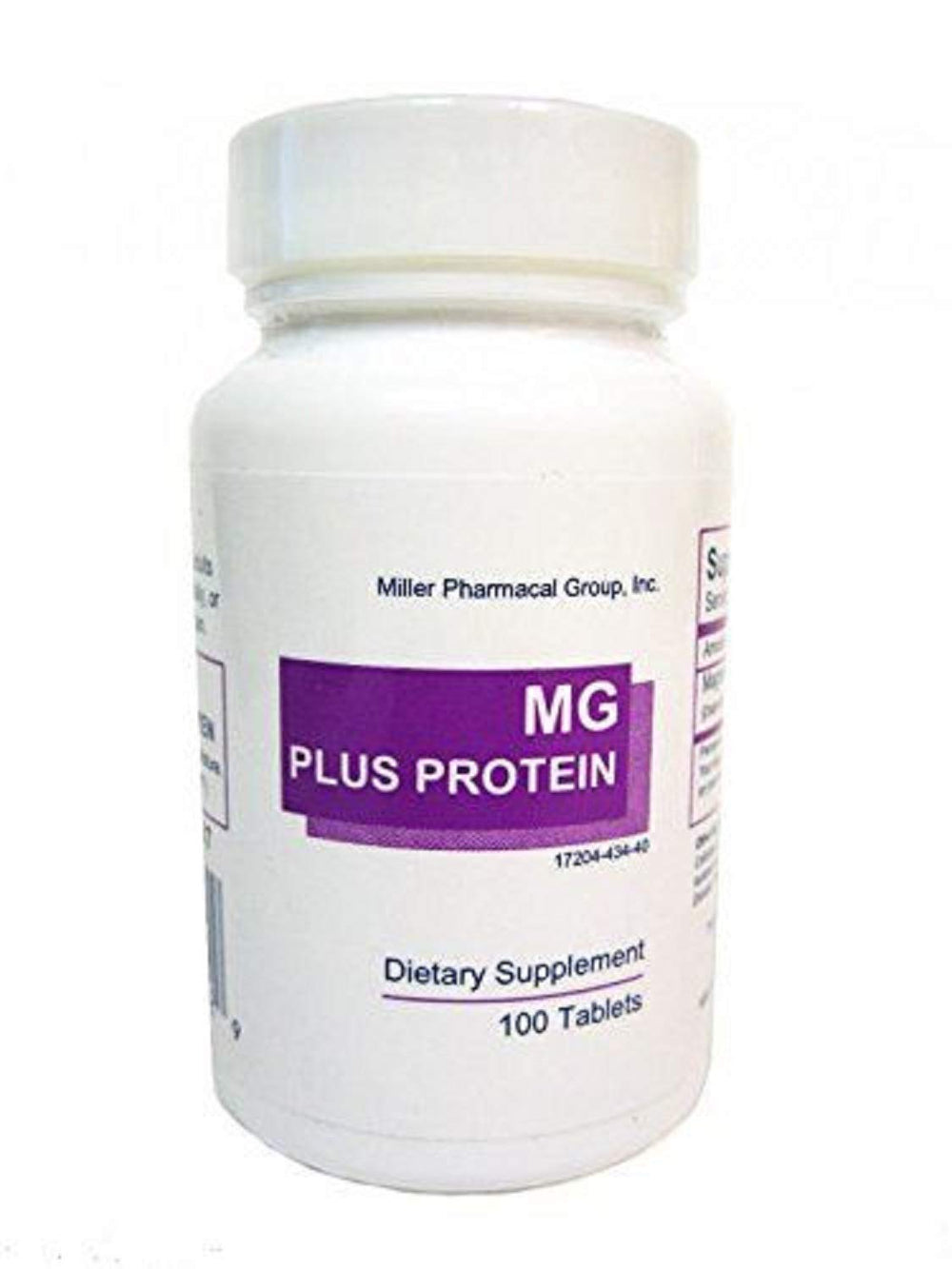 Mg Plus Protein Miller bottle front view, convenient daily magnesium support.