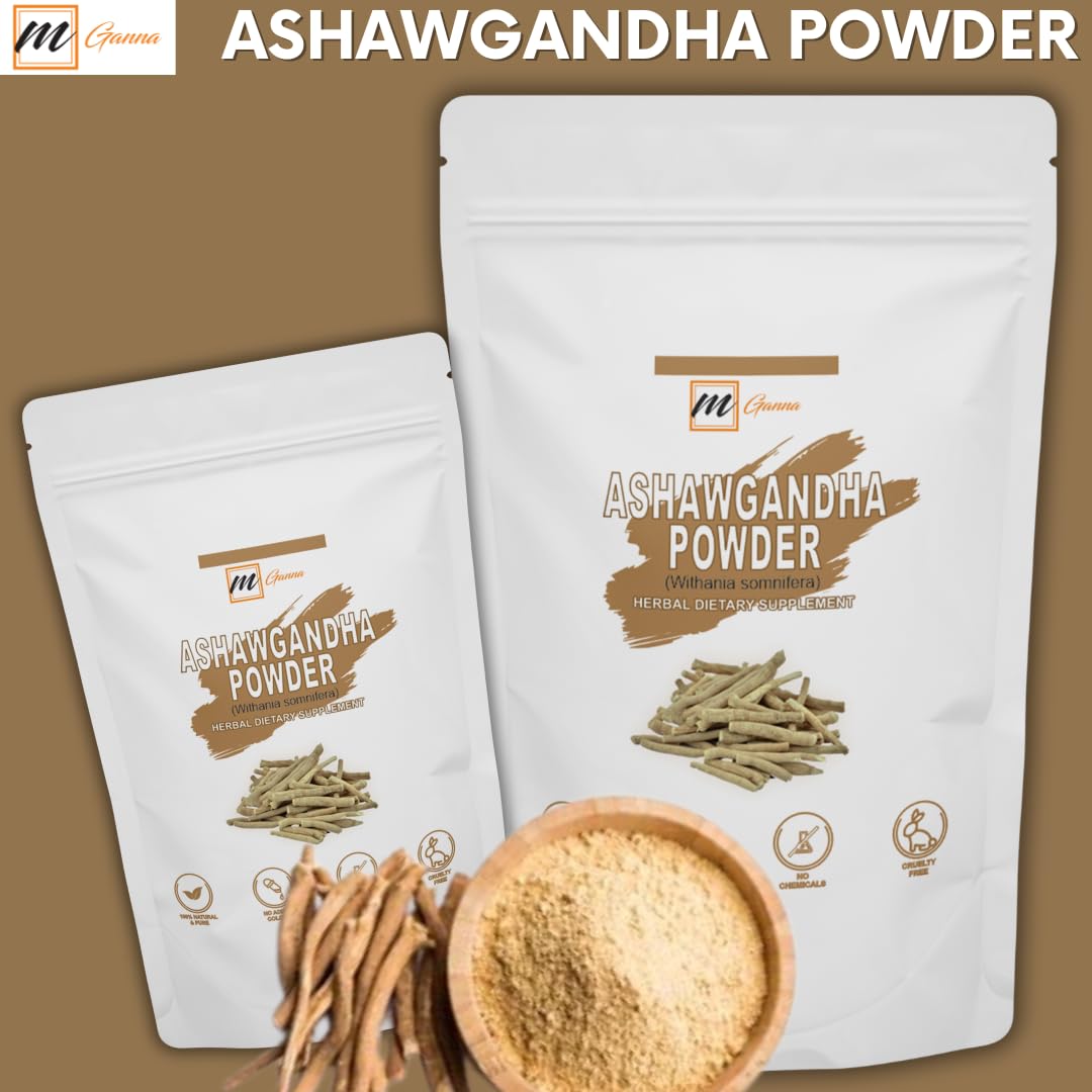 mGanna Ashwagandha powder easily mixes into drinks and shakes.