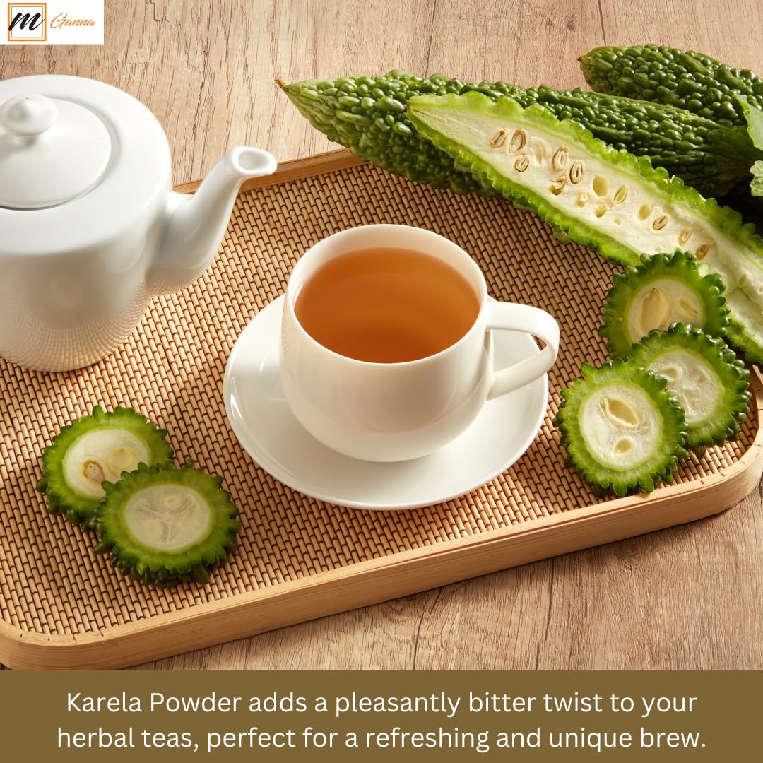 mGanna bitter melon powder bulk ingredient suitable for DIY beauty and cooking.